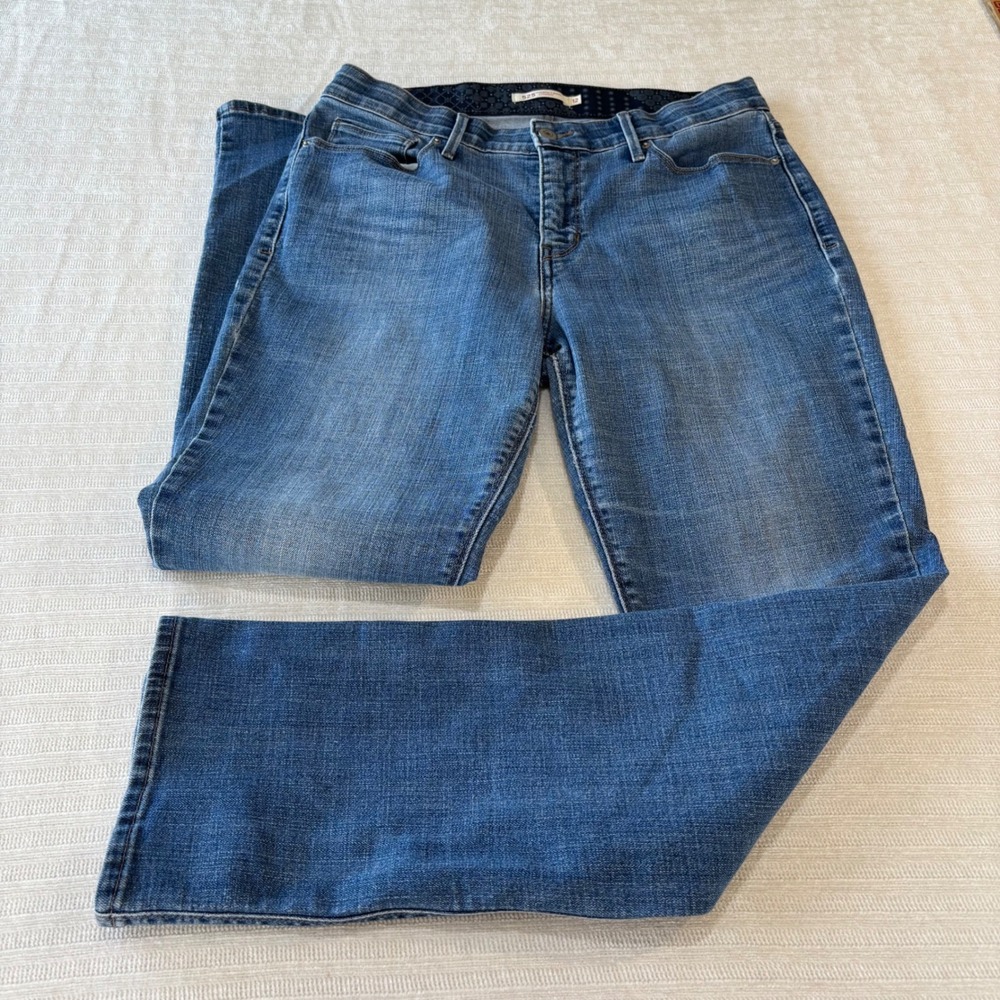 Levis 525 Perfect Waist Straight Leg Jeans Blue Medium Wash 12S W31 L30